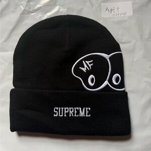 Supreme Black MF doom Beanie